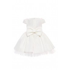 فستان - أبيض - بتطريز زهور مع اكسسوار شعر 36122 فستان - أبيض - بتطريز زهور مع اكسسوار شعر 36122