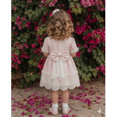 فستان للمناسبات وردي ناعم بتفاصيل دانتيل 202632 فستان للمناسبات وردي ناعم بتفاصيل دانتيل 202632