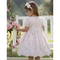 فستان - وردي - دانتيل للعيد 26031 فستان - وردي - دانتيل للعيد 26031