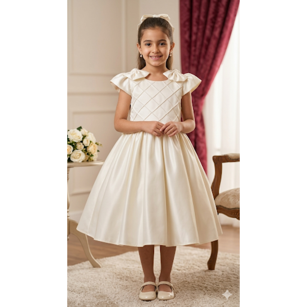 فستان حفلات مزين بفيونكات كتف 202635