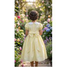 فستان - أصفر - كلاسيكي 26034