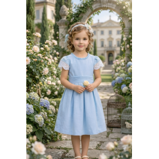 فستان - أزرق - دانتيل بفتحة ظهر 26035