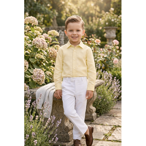 طقم ولادي - أصفر - 26038