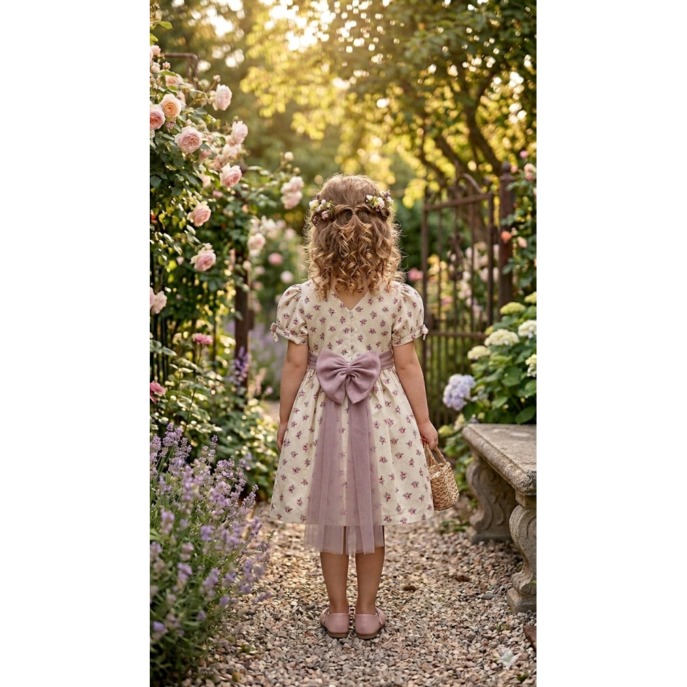 فستان ناعم مورد مع حزام تول 202639