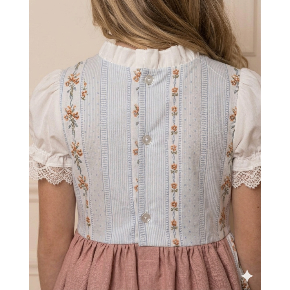 فستان ريفي أناقة كلاسيكية بلمسات الفيكتوريا 202645