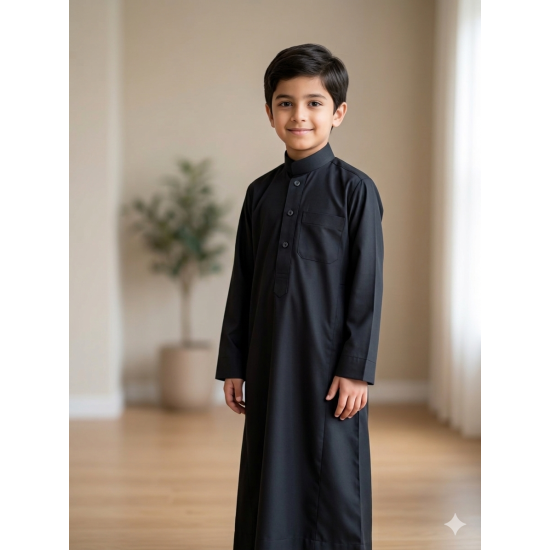 ثوب ولادي أسود 26063 ثوب ولادي أسود 26063