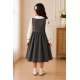 مريول (( رياض أطفال )) رمادي منفصل مع قميص أبيض 1448030