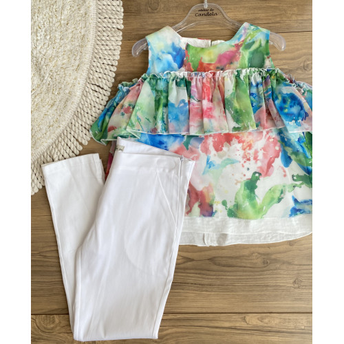 20077 بدلة من قميص وبنطلون (٨سنوات)