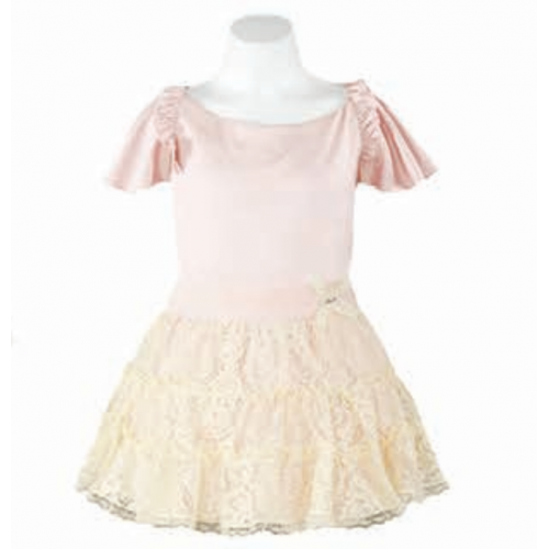 230307 قميص حرير وتنورة دانتيل