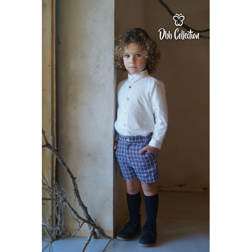 16508 بدلة ولادي قميص وشورت كاروهات