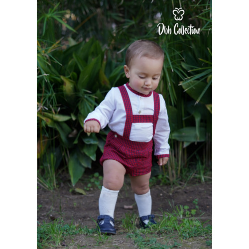 17205بدلة اسباني قميص وشورت بأحزمة 