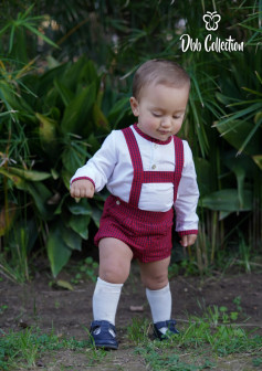 17205بدلة اسباني قميص وشورت بأحزمة 