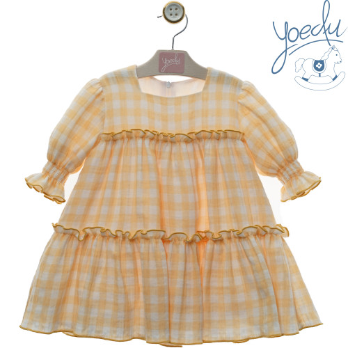 0501 فستان اسباني اصفر 