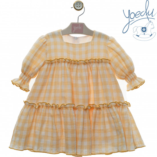 0501 فستان اسباني اصفر 