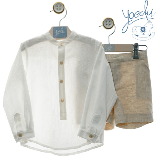 1215 بدلة ولادي قميص وشورت بيج 