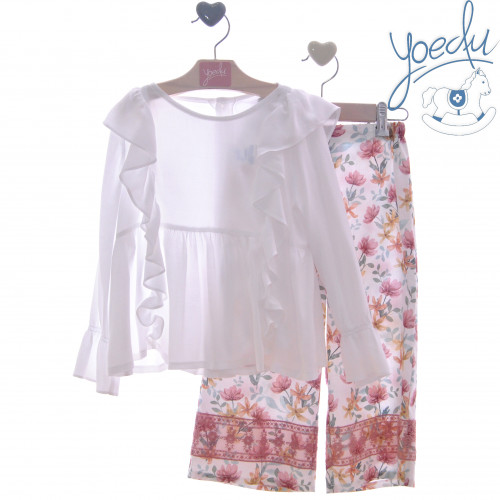 1251 بدلة بناتي قميص وبنطلون