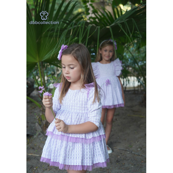 19215  فستان اسباني بنفسجي