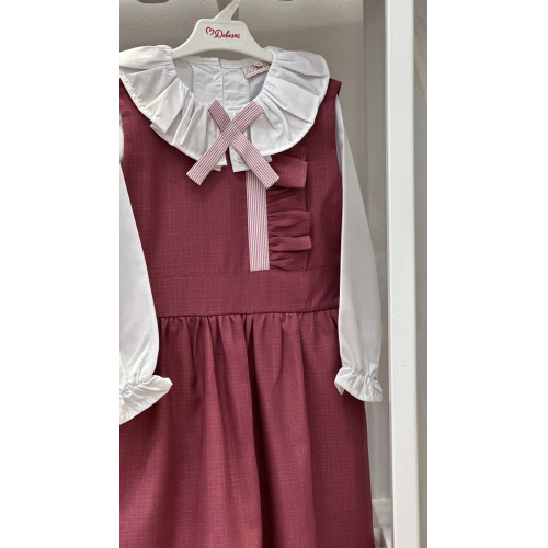 مريول مدرسي وردي من قطعتين 14468 مريول مدرسي وردي من قطعتين 14468