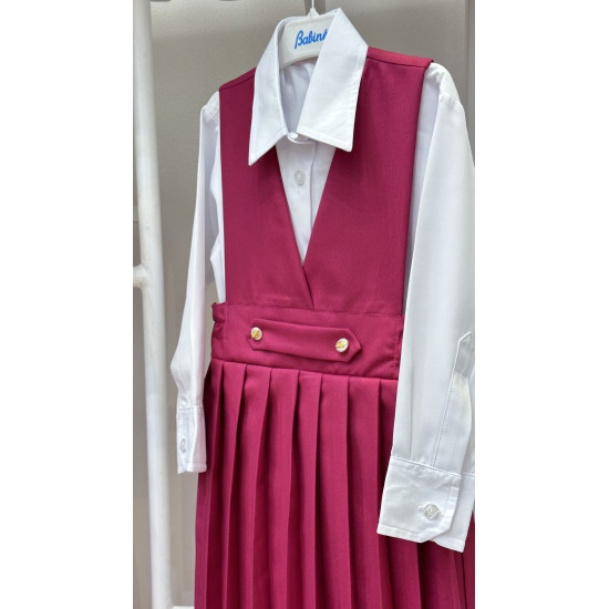 مريول مدرسي منفصل فوشي 14469 مريول مدرسي منفصل فوشي 14469