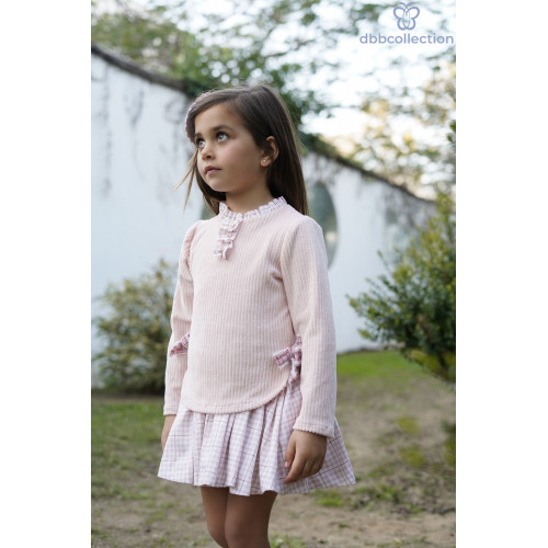 فستان اسباني وردي 20603 فستان اسباني وردي 20603