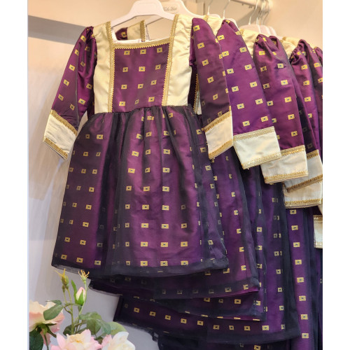 240114 فستان شعبي توتي نقش مربع 240114 فستان شعبي توتي نقش مربع