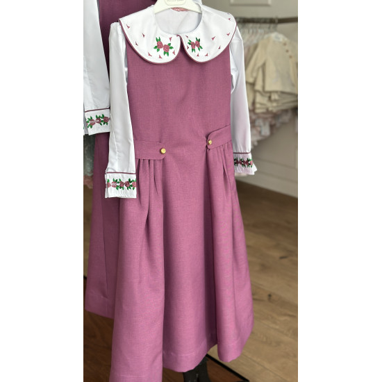 مريول مدرسي بنفسجي من قطعتين 144628 مريول مدرسي بنفسجي من قطعتين 144628