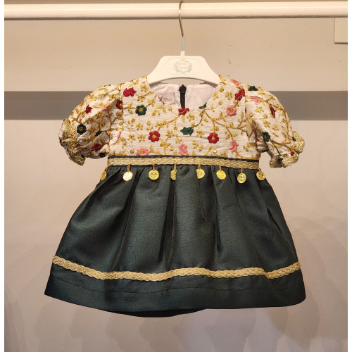 240091 فستان شعبي مورد للصغيرات 240091 فستان شعبي مورد للصغيرات