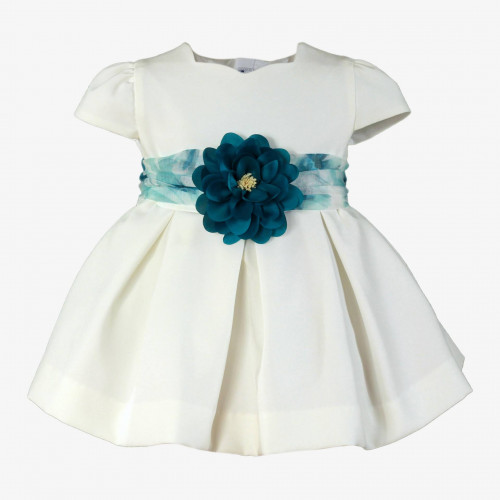 370149V فستان اسباني أبيض للمناسبات 