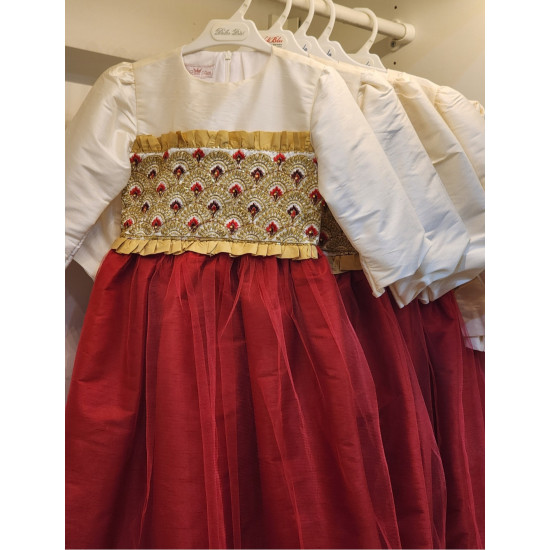 2401699 فستان للمناسبات  أحمر مطرز