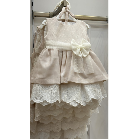 240374 فستان وردي مع قبعة للمناسبات 240374 فستان وردي مع قبعة للمناسبات