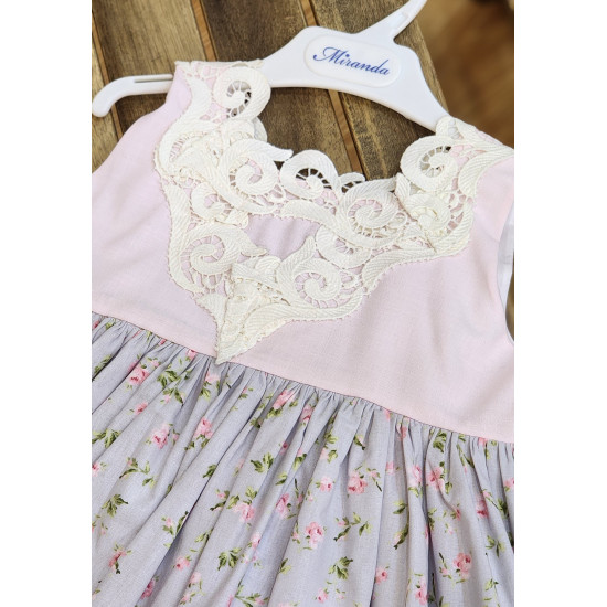 240401 فستان مورد مزين بالكلفه