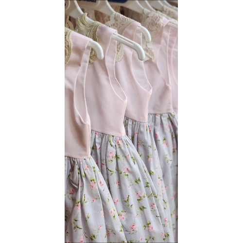 240401 فستان مورد مزين بالكلفه