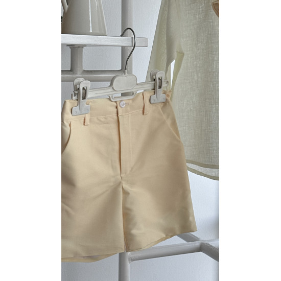 بدلة ولادي شورت أصفر من ٣ قطع240384 