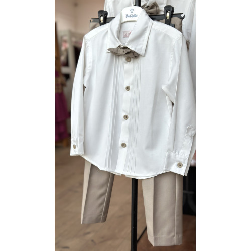 بدلة ولادي بنطلون بني من ٣ قطع240387  