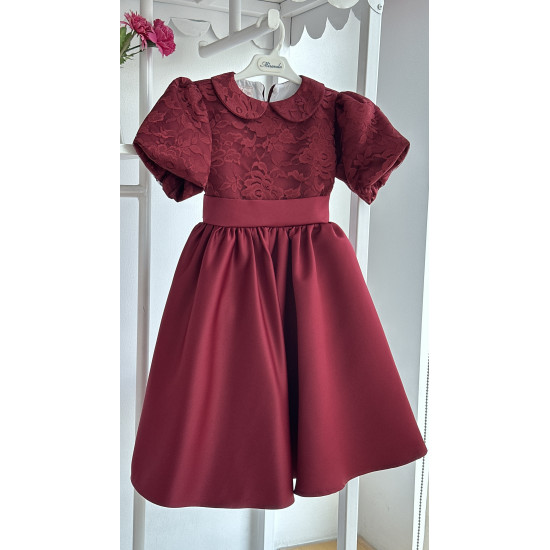 240390 فستان برغندي للمناسبات 240390 فستان برغندي للمناسبات