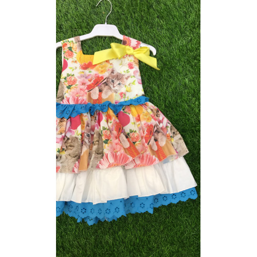 فستان اسباني  بحزام  بدون قبعة con01