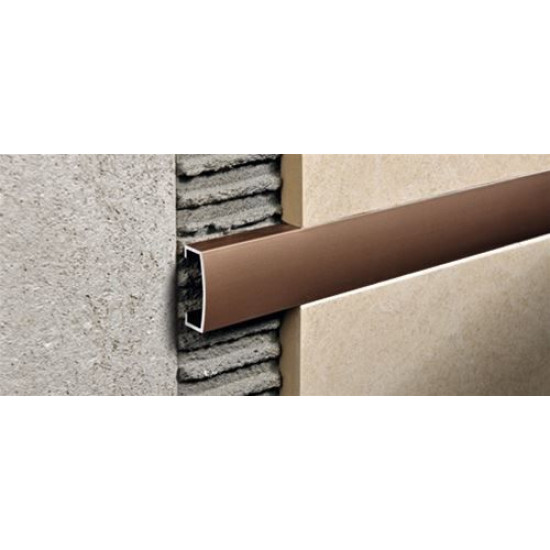 بروقرس زاوية فواصل المونيوم بني PLTAT 15mm