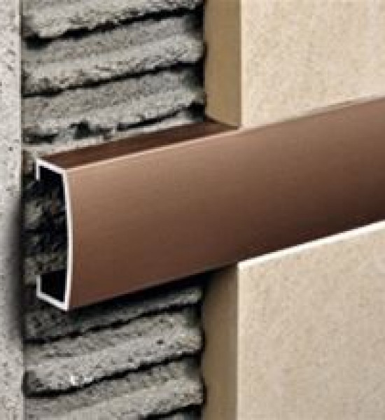 بروقرس زاوية فواصل المونيوم بني PLTAT 15mm