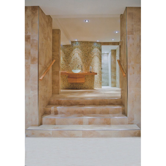 بروقرس زاوية سراميك سل استيل لمعة كروم مدورة PJACML10