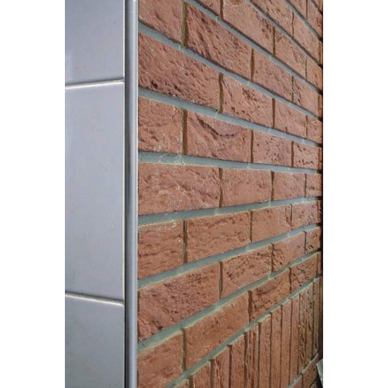 بروقرس زاوية سراميك سل استيل لمعة كروم مدورة PJACML10