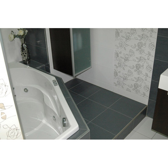 بروقرس زاوية سراميك مربعة سل استيل لمعة كروم PJQSACML10