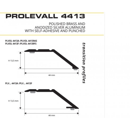 بروقرس زاوية منفرجة 44نحاسي نهاية سرامك PLVAO4413A