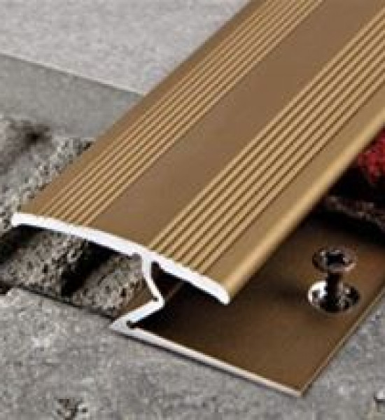 بروقريس فاصل المنيوم موكيت مع رخام برونزي 13ملي PMGAB813F