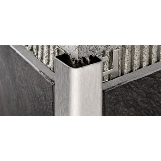 بروقرس زاوية سراميك ركنية 25×25 ستيل مطفي 2.7 متر PEBDACS10