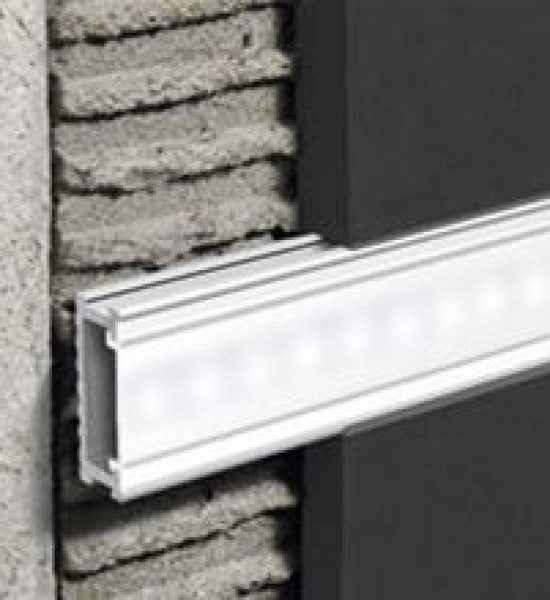 بروقرس زاوية فواصل سراميك جدارية لد 20ملي سلفر PLTLEDAA20