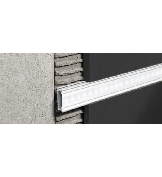 بروقرس زاوية فواصل سراميك جدارية لد 20ملي سلفر PLTLEDAA20