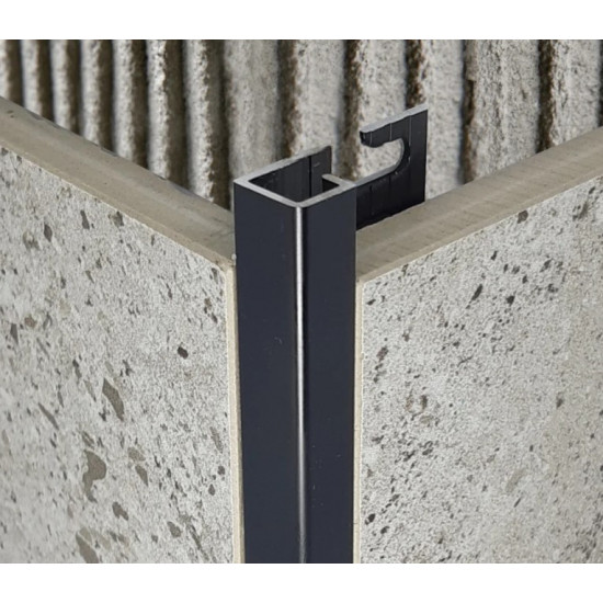 بروقرس زاوية سراميك المونيوم مربعة اسود مطفي PJQSNE 10