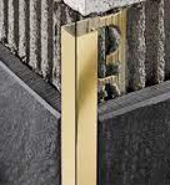 بروقرس زاوية سراميك مربعة ذهبي لميع 12ملي PJQSBO125 بروقرس زاوية سراميك مربعة ذهبي لميع 12ملي PJQSBO125