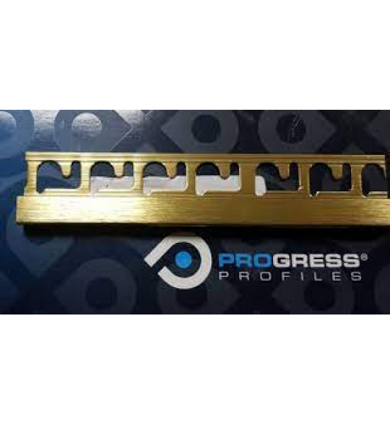 بروقريس زاوية سراميك المنيوم مربع ذهبي مشخبط PJQSBOS10