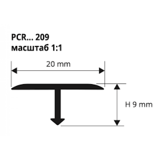 بروقرس زاوية سراميك حرف تي PCRDB209